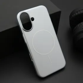 Futrola - maska PURE mat MagSafe za iPhone 16 (6.1) srebrna (MS).