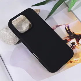 Futrola - maska Teracell Soft Velvet za iPhone 16 Pro 6.3 crna.