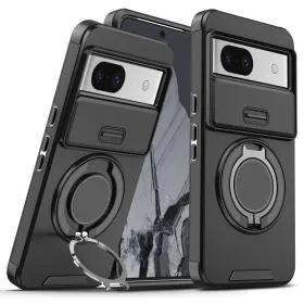 Futrola - maska CamShield Ring stand za Google Pixel 8A crna.