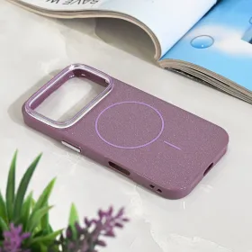 Futrola - maska Magsafe Sparkle Dust za iPhone 17 Pro 6.3 ljubicasta.