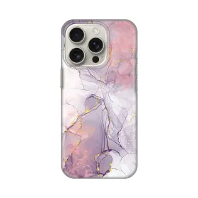 Silikonska futrola - maska print za iPhone 16 Pro 6.3 Pink Marble.