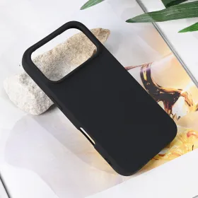 Futrola - maska Teracell Soft Velvet za iPhone 17 Pro 6.3 crna.