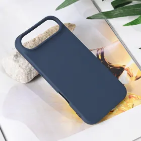 Futrola - maska Teracell Soft Velvet za iPhone 17 Air 6.6 tamno plava.