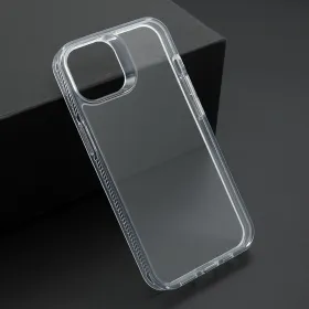 Futrola - maska COLOR FRAME za iPhone 13 (6.1) srebrna (providna) (MS).