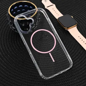 Futrola - maska Magsafe Color Line za iPhone 17 6.3 roze.
