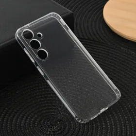 Silikonska futrola - maska Ultra Thin with pluggy za Samsung S921B Galaxy S24 Transparent.