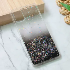 Silikonska futrola - maska Glitter za Samsung A515F Galaxy A51 crna.