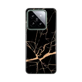 Silikonska futrola - maska print za Xiaomi 14 All Black.