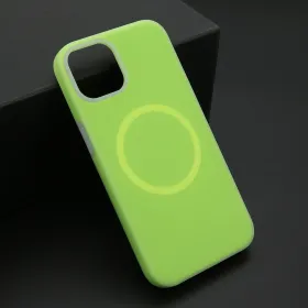 Futrola - maska PASTEL COLOR MagSafe za iPhone 13 (6.1) zelena (MS).