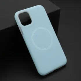 Futrola - maska PASTEL COLOR MagSafe za iPhone 11 (6.1) plava (MS).