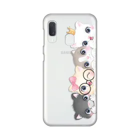 Silikonska futrola - maska print Skin za Samsung A202 Galaxy A20E Cats.