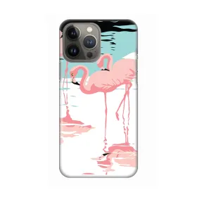 Silikonska futrola - maska print za iPhone 13 Pro Max 6.7 Pink Flamingos.