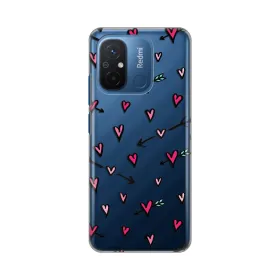 Silikonska futrola - maska print Skin za Xiaomi Redmi 12C Heart Pattern.