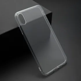 Futrola - maska ultra tanki PROTECT silikon za iPhone XS Max providna (bela) (MS).