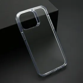 Futrola - maska COLOR FRAME za iPhone 15 Pro Max (6.7) srebrna (providna) (MS).