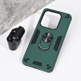 Futrola - maska Hard Ring za Xiaomi Redmi Note 14 5G tamno zelena.