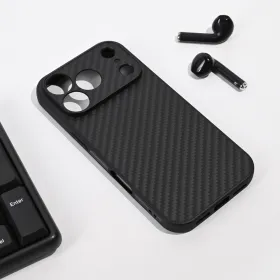 Futrola - maska Carbon fiber za iPhone 17 Pro 6.3 crna.