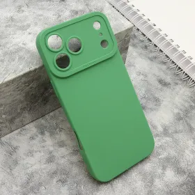 Silikonska futrola - maska Pro Camera za iPhone 17 Pro Max (6.9) tamno zelena (MS).