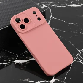 Futrola - maska Teracell Giulietta za iPhone 17 Pro Max 6.9 mat tamno roze.
