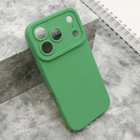 Silikonska futrola - maska Pro Camera za iPhone 17 Pro (6.3) tamno zelena (MS).