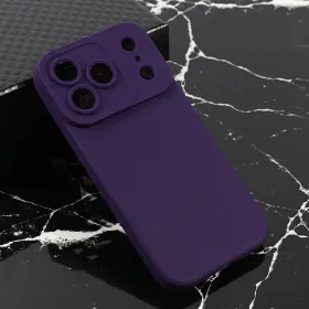 Futrola - maska Teracell Giulietta za iPhone 17 Pro 6.3 mat tamno ljubicasta.