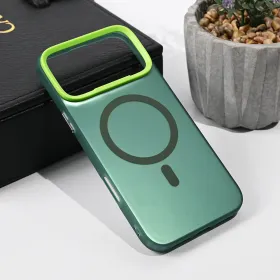 Futrola - maska Magsafe Clear za iPhone 17 Pro Max 6.9 zelena.