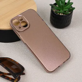 Futrola - maska Sparkle Dust za iPhone 15 6.1 roze zlatna.