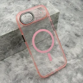 Futrola - maska COLOR RING MagSafe za iPhone 17 AIR (6.6) roze (MS).