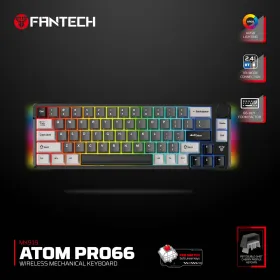Tastatura Mehanicka Gaming Fantech MK919 Atom PRO66 crna (Red switch).