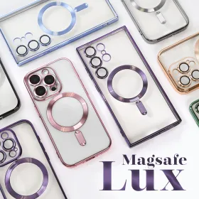 Futrola - maska Magsafe Lux za Samsung Galaxy S23 Ultra crna.