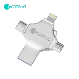 USB flash memorija Coteci CS8836 128GB USB 3.0/micro USB/Type C/lightning.