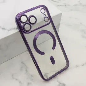 Futrola - maska CAMERA PROTECT MAGSAFE za iPhone 17 Pro Max (6.9) ljubicasta (MS).