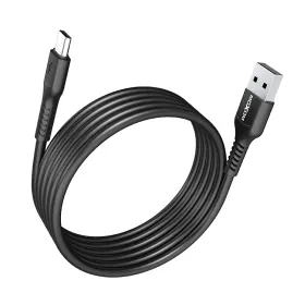 USB data kabl Moxom MX-CB125 3A Type-C 1m crni (MS).
