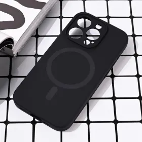 Futrola - maska Magsafe Pure color za iPhone 15 Pro 6.1 crna.