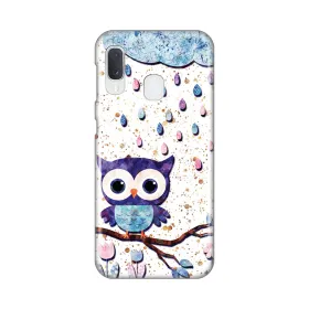 Silikonska futrola - maska print Skin za Samsung A202 Galaxy A20E Owl.