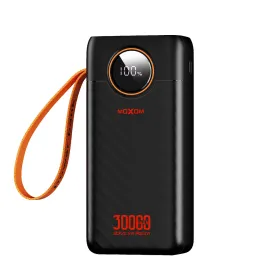 Power Bank prenosiva baterija Moxom-PB167 super fast USB/PD 22.5W/20W 30000 mAh crni (MS).