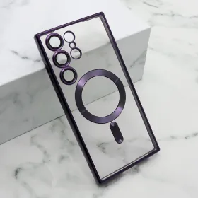 Futrola - maska CAMERA PROTECT MagSafe za Samsung Galaxy S23 Ultra 5G ljubicasta (MS).