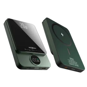 Power Bank prenosiva baterija MagSafe Moxom MX-PB110 LED PD20W 5000mAh zeleni (MS).