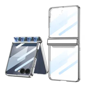Futrola - maska LINES II za Samsung F751B Galaxy Z Flip 7 5G srebrna (GKK case) (MS).
