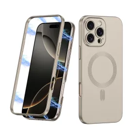 Futrola - maska 360 COLOR MagSafe za iPhone 16 Pro (6.3) titanijum (GKK case) (MS).