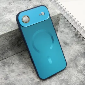 Futrola - maska COLOR METAL Magsafe za iPhone AIR (6.6) plava (MS).