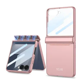 Futrola - maska SMOOTH LINE za Samsung F751B Galaxy Z Flip 7 5G roze (GKK case) (MS).