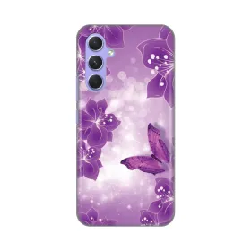 Silikonska futrola - maska print za Samsung A546B Galaxy A54 5G Butterfly And Flowers.
