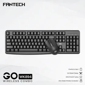 Combo mis tastatura wireless Fantech WK-894 crni.