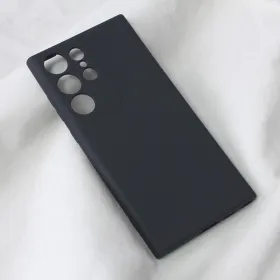 Futrola - maska Teracell Soft Velvet za Samsung Galaxy S23 Ultra crna.