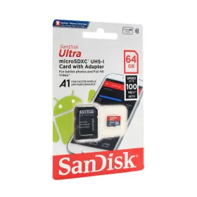 Memorijska kartica SanDisk SDHC 64GB Ultra Micro 100MB/s Class 10 sa adapterom ZJ CN.