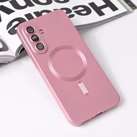 Futrola - maska Magsafe Chrome za Samsung A566 Galaxy A56 roze.