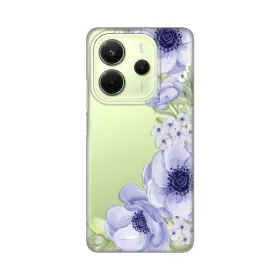 Silikonska futrola - maska print Skin za Xiaomi Redmi Note 14 4G (SRB) Blue Roses.