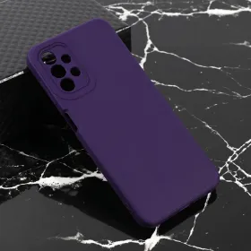 Futrola - maska Teracell Giulietta za Samsung A135 Galaxy A13 4G mat tamno ljubicasta.