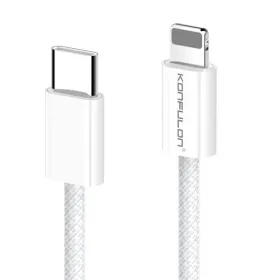 USB Data kabl KONFULON DC81 27W Type C na iPhone lightning beli 1m.